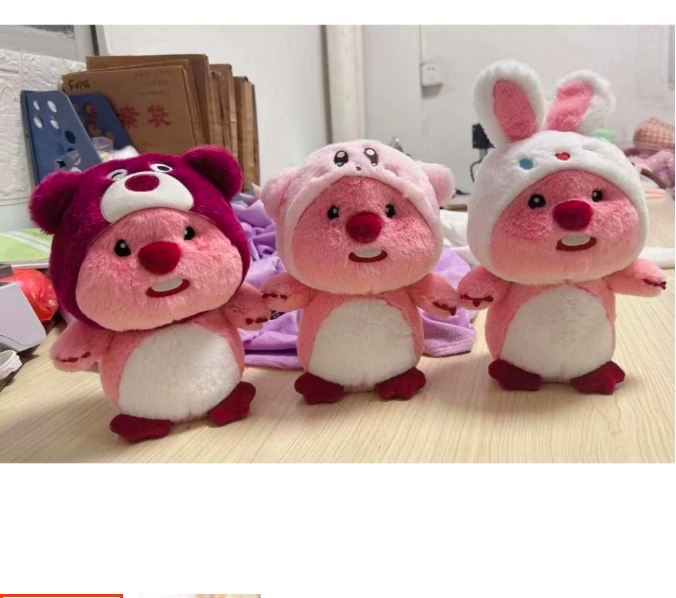 Thú nhồi bông Loopy đội nón đáng yêu - Size 23cm - Nón ngẫu nhiên - Quà tặng gấu bông Loopy hải ly cosplay cute nhiều mẫu.