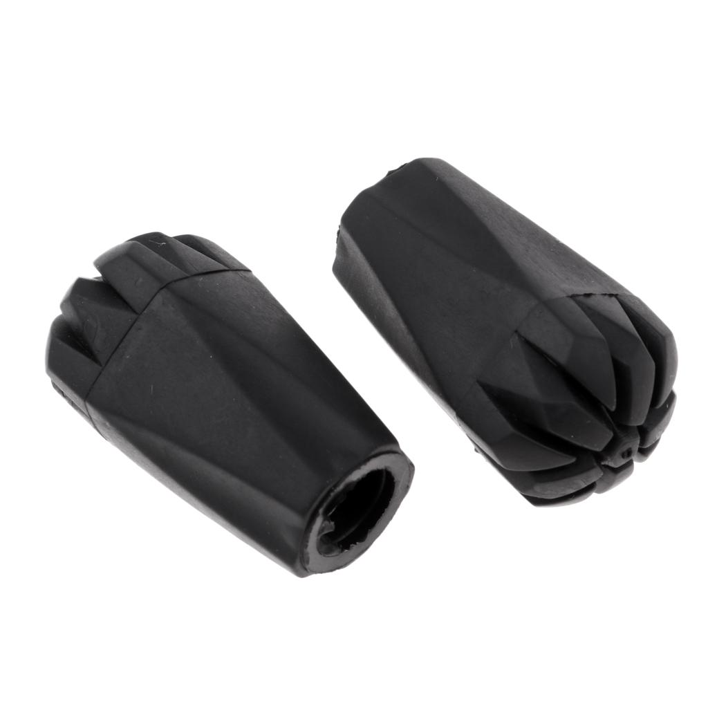 1 Pair of Hiking Pole Tips Walking Stick Protector Outdoor Sports Accessory