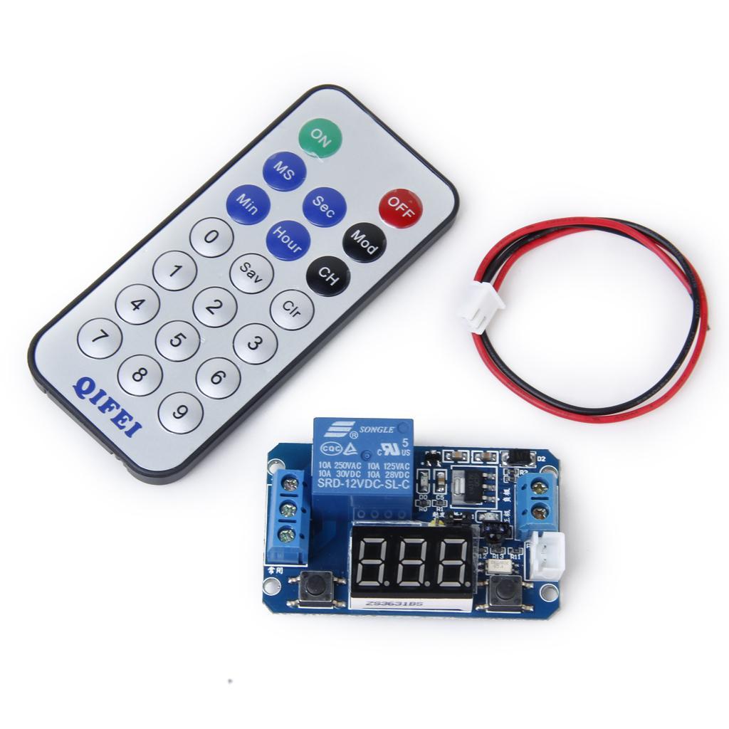 4X Multifunctional Timer Relay Control Module with Remote Control