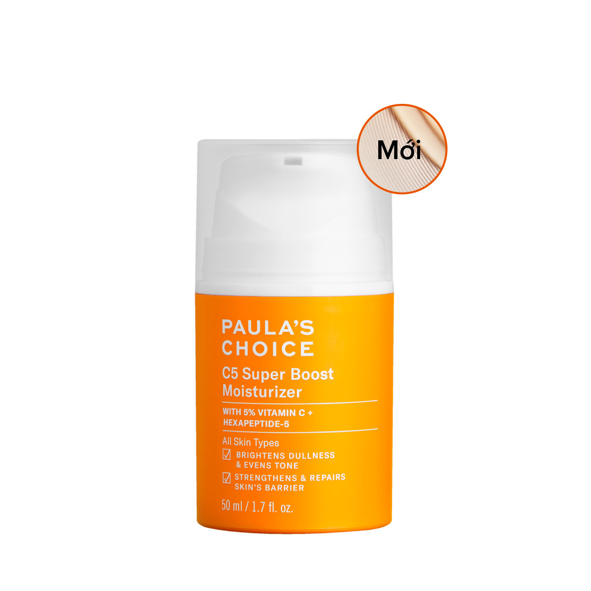 Kem Dưỡng Ẩm Vitamin C Làm Sáng Da Và Tăng Sinh Collagen C5 Super Boost Moisturizer 50ml
