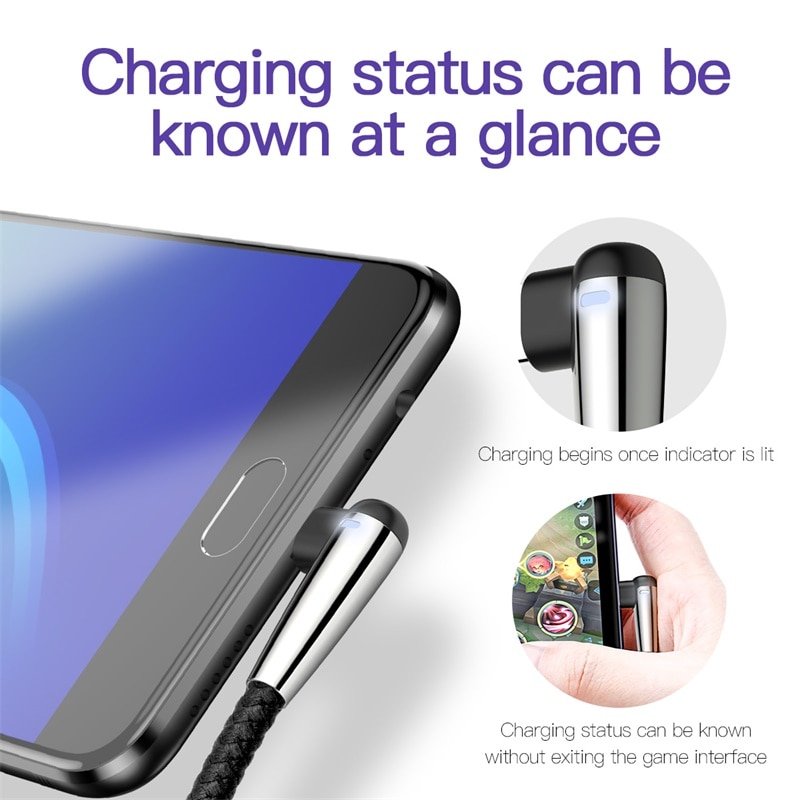 Cáp sạc nhanh và truyền dữ liệu siêu bền Baseus Sharp Bird Micro USB cho Game thủ (Quick charge 3.0, MVP Metal MVP) - Hàng Chính Hãng