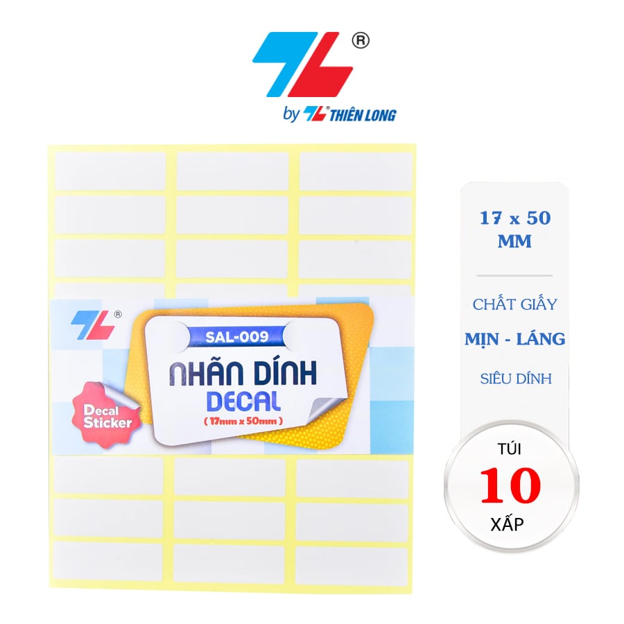 Nhãn dính decal Thiên Long SAL-009
