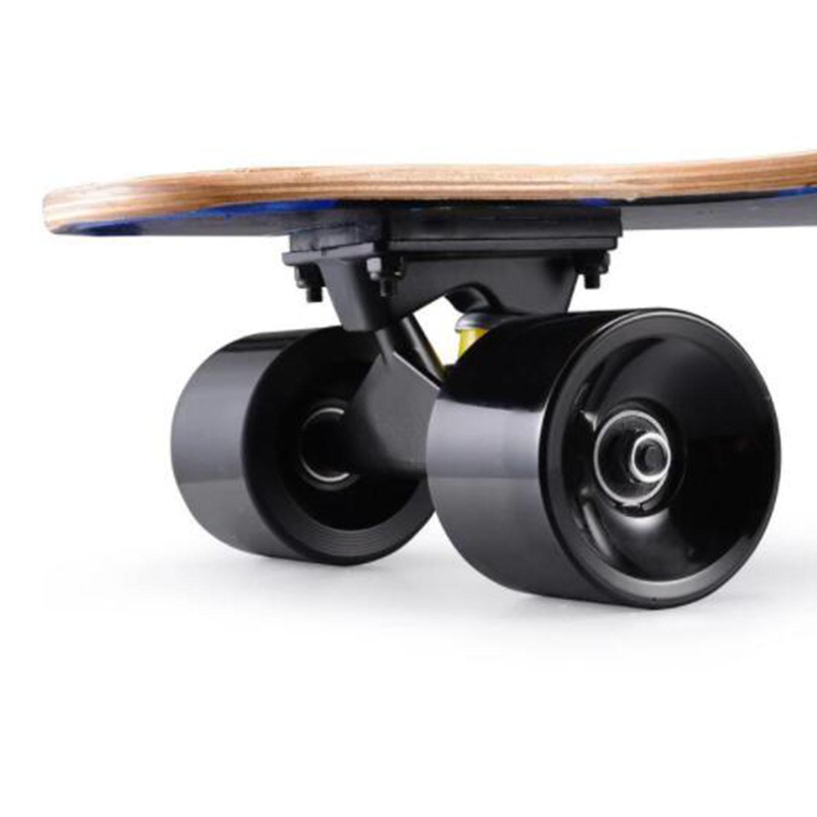 4pcs/Pack Longboard PU Wheel Replacement Skateboard 78A Hardness Wheels Cruising Wheel ABEC-9 Bearings Outer Cover