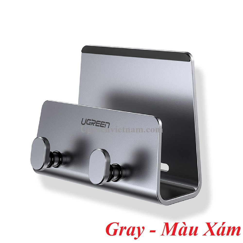 Ugreen 70584 Màu Xám Giá Đỡ Điện Thoại Máy Tính Bảng Gắn Tường Tiện Dụng LP193 - hàng chính hãng