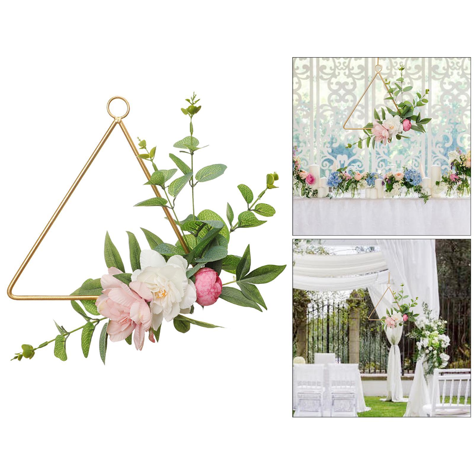 2x Wrought Iron Artificial Flower DIY Crafts for Wedding Baby Shower Ornaments