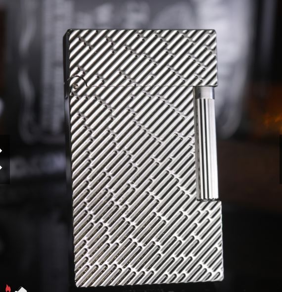 Vỏ Hột Quẹt Bật Lửa Upon D197T Họa Tiết Kẻ Chéo Cực Chất - Dùng Ga Đá Cao Cấp