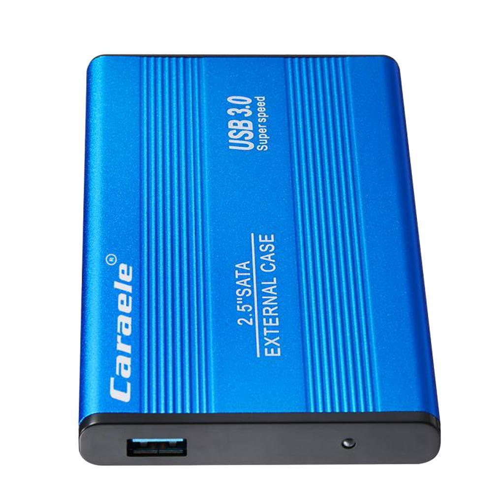 USB3.0 External Mobile  Storage Drive w/ Cover Blue