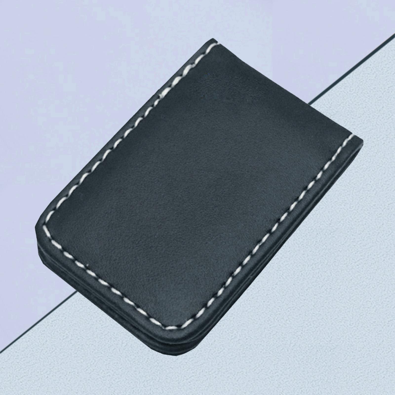 PU Leather Magnetic Money Clip Fashion Simple Dollar Cash Clamp Holder Wallet for Men Women