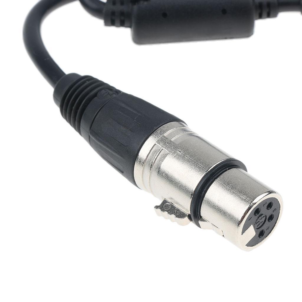 DC Coupler Supply Cable Cord Wire -4PXLR for BMD Mini Camera