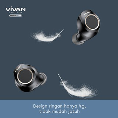 Tai Nghe Bluetooth True Wireless VIVAN Liberty-T100 | Công nghệ Bluetooth 5.0 Cảm ứng chạm | Hàng Chính Hãng