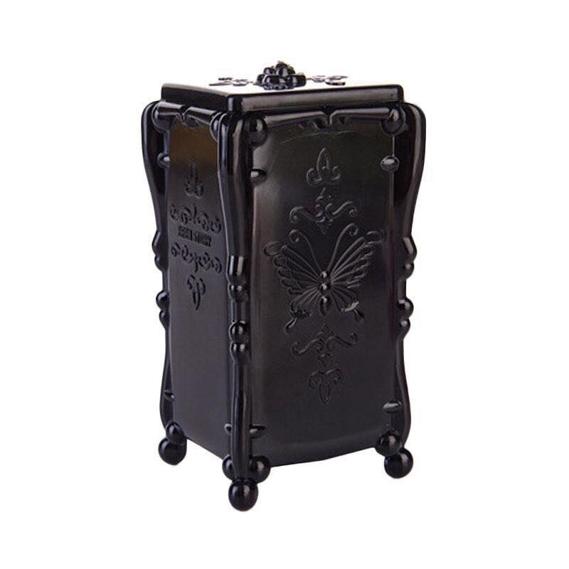 Hộp mica đựng bông trang điểm, hộp nữ trang vintage
