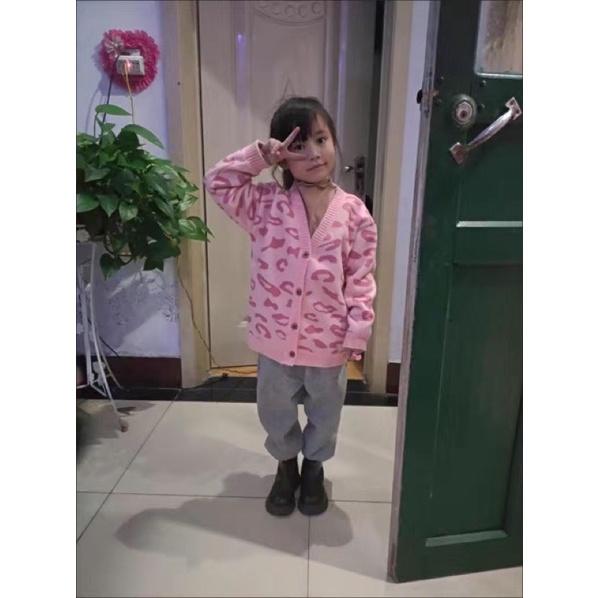 (18-40kg) Áo Cardigan Len Bé Gái Công Chúa Xinh Yêu