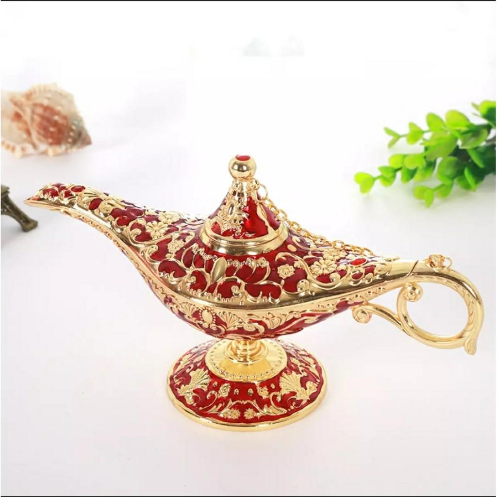 Đèn Ma Thuật Ấm Trà Họa Tiết Hoa Văn Cổ Điển Sang Trọng