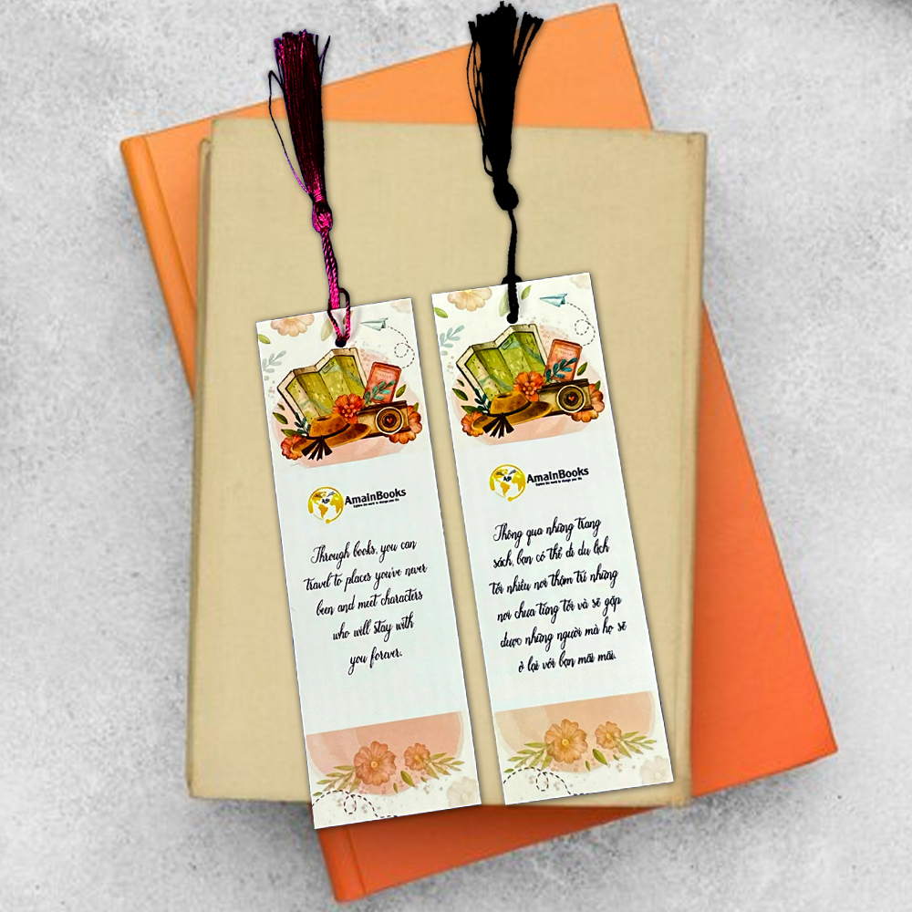 Bookmark đánh dấu sách truyền cảm hứng có tua rua (tặng kèm Bookmark khi mua sách)