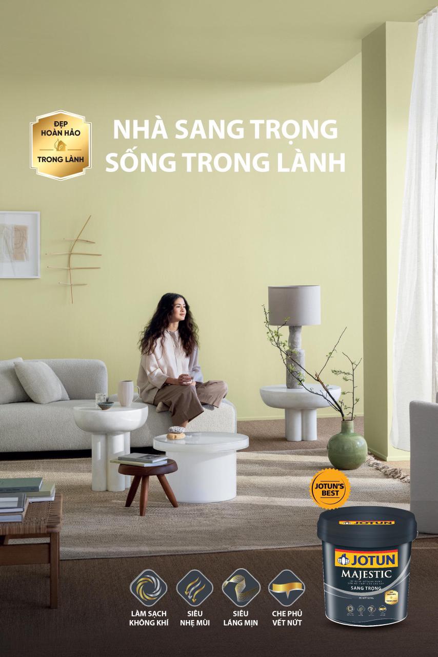 Sơn Nội Thất Cao Cấp - Jotun Majestic Bóng Sang Trọng  (MÀU TRẮNG)