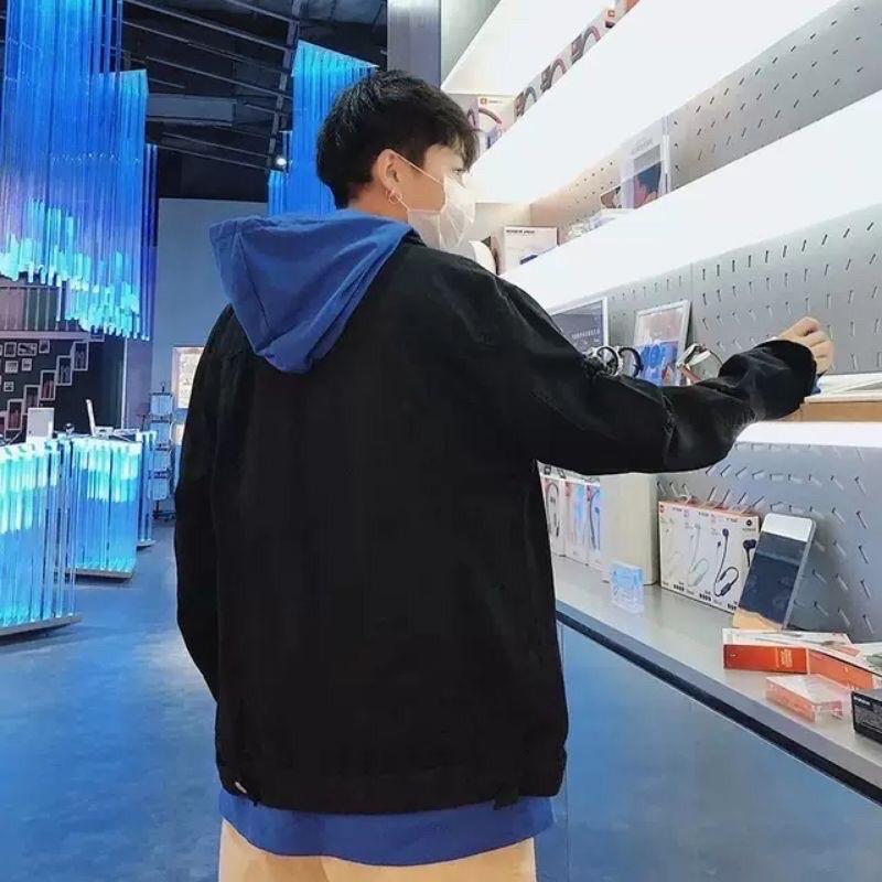 Áo khoác jeans nam đen cao cấp sumisu shop