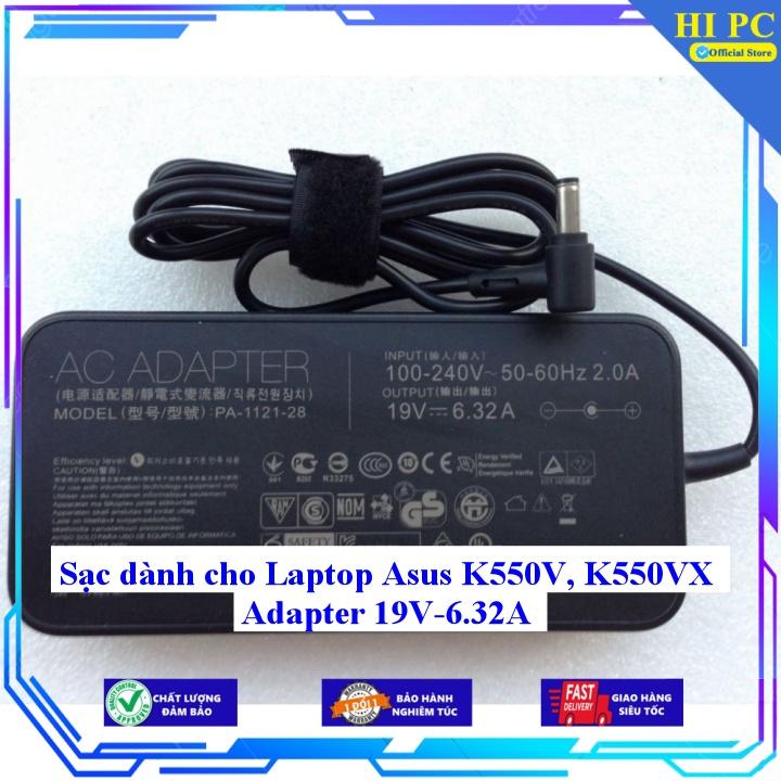 Sạc dành cho Laptop Asus K550V K550VX Adapter 19V 6.32A - Hàng Nhập Khẩu