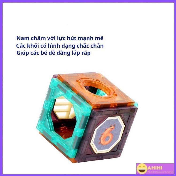 Đồ Chơi Xếp Hình Nam Châm Thế hệ Mới , Bộ Đồ Chơi Lắp Ghép Cao Cấp Cho Bé, Ráp Hình Mẫu mới nhất 2021 Ahihi