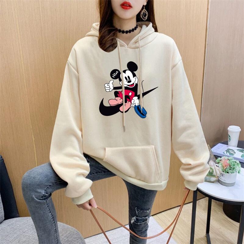 Áo Hoodie Lông Cừu Dáng Rộng Phong Cách Harajuku Thời Trang Thu Đông Lzd1584 Cho Nam Và Nữ