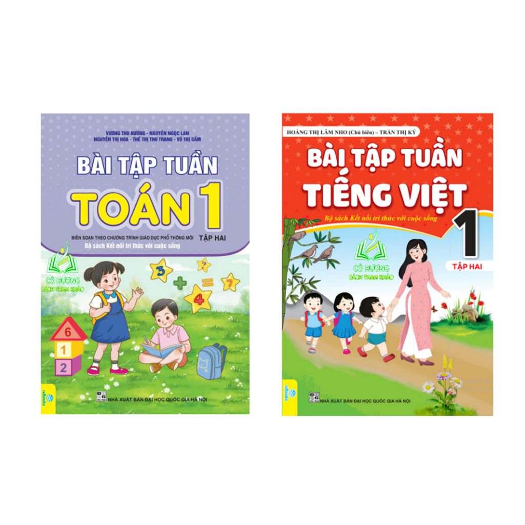 Sách - Combo Bài Tập Tuần Toán,Tiếng Việt lớp 1