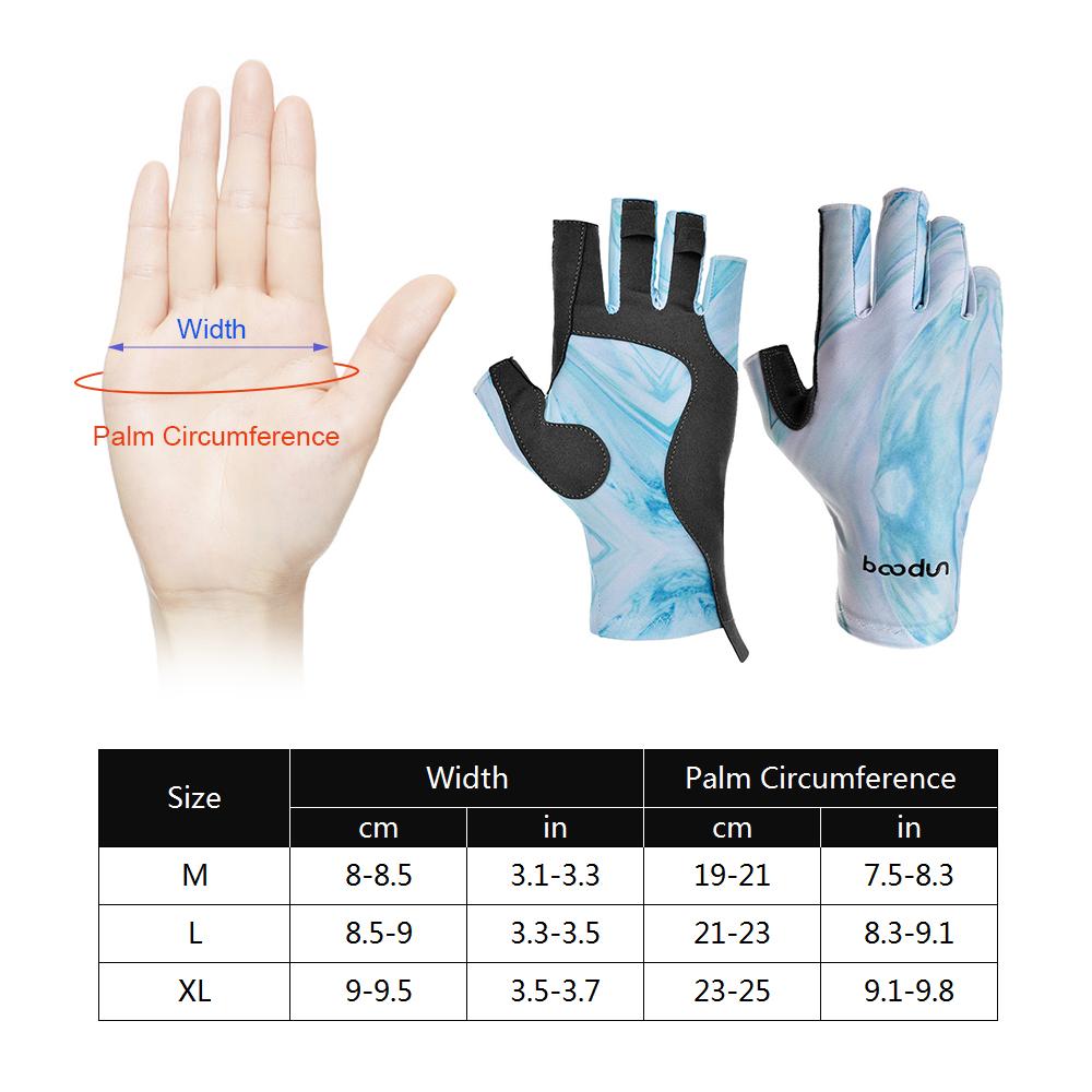 Găng Tay Thể Thao Nửa Ngón Có Đệm Chống Trượt Dành Cho Dân Thể Thao Leo Núi Thương Hiệu Boodun