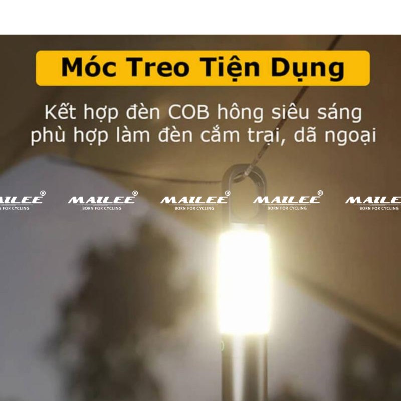 Đèn pin siêu sáng cầm tay có zoom xa gần, đèn led cắm trại dã ngoại 8 chế độ sáng, 5 màu ánh sáng có móc treo tiện dụng Mai Lee