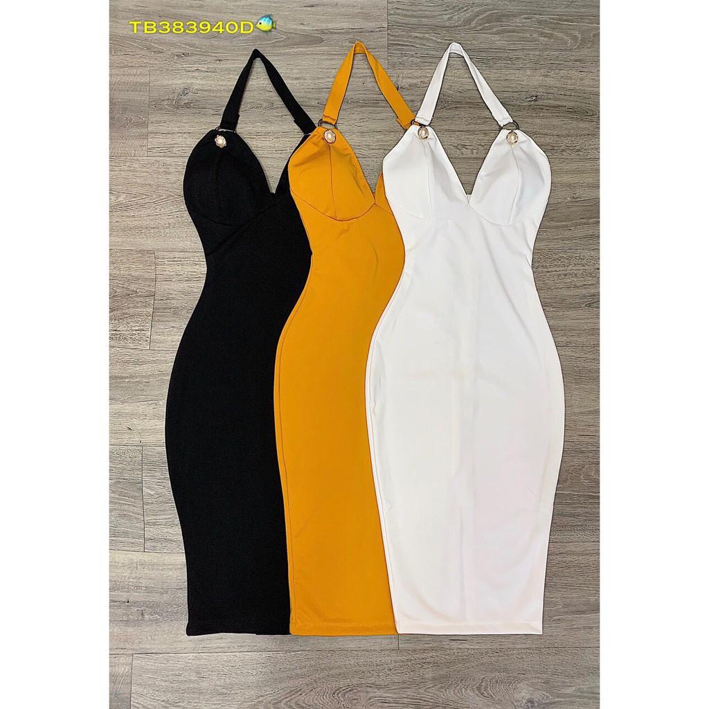 ĐẦM BODY CỔ YẾM CỘT DÂY NÚT CỰC QUYẾN RŨ MẪU MỚI NHẤT 2019