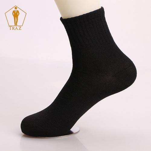Tất Vớ Trơn TRAZ Cổ Cao, Nam Nữ Trắng Đen Xám Thời Trang Unisex Style Hàn Quốc