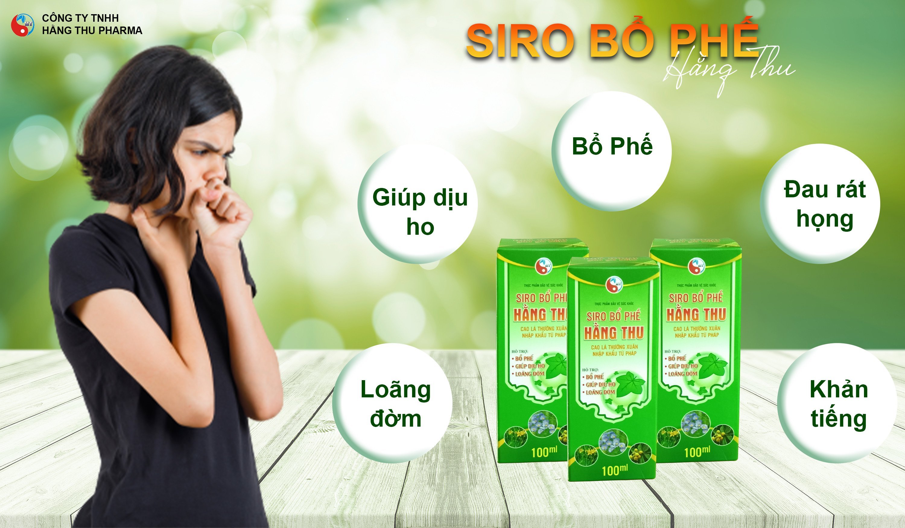 Siro Bổ Phế HT giúp hỗ trợ bổ phế. Hỗ trợ giảm ho, hỗ trợ giảm đờm, giảm đau rát họng, công dụng tiêu đờm, bổ phổi