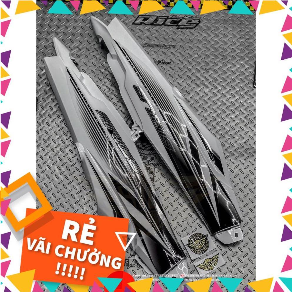 Tem Rời Sirius Mẫu Sọc Trắng Đen Xám Cực Độc,