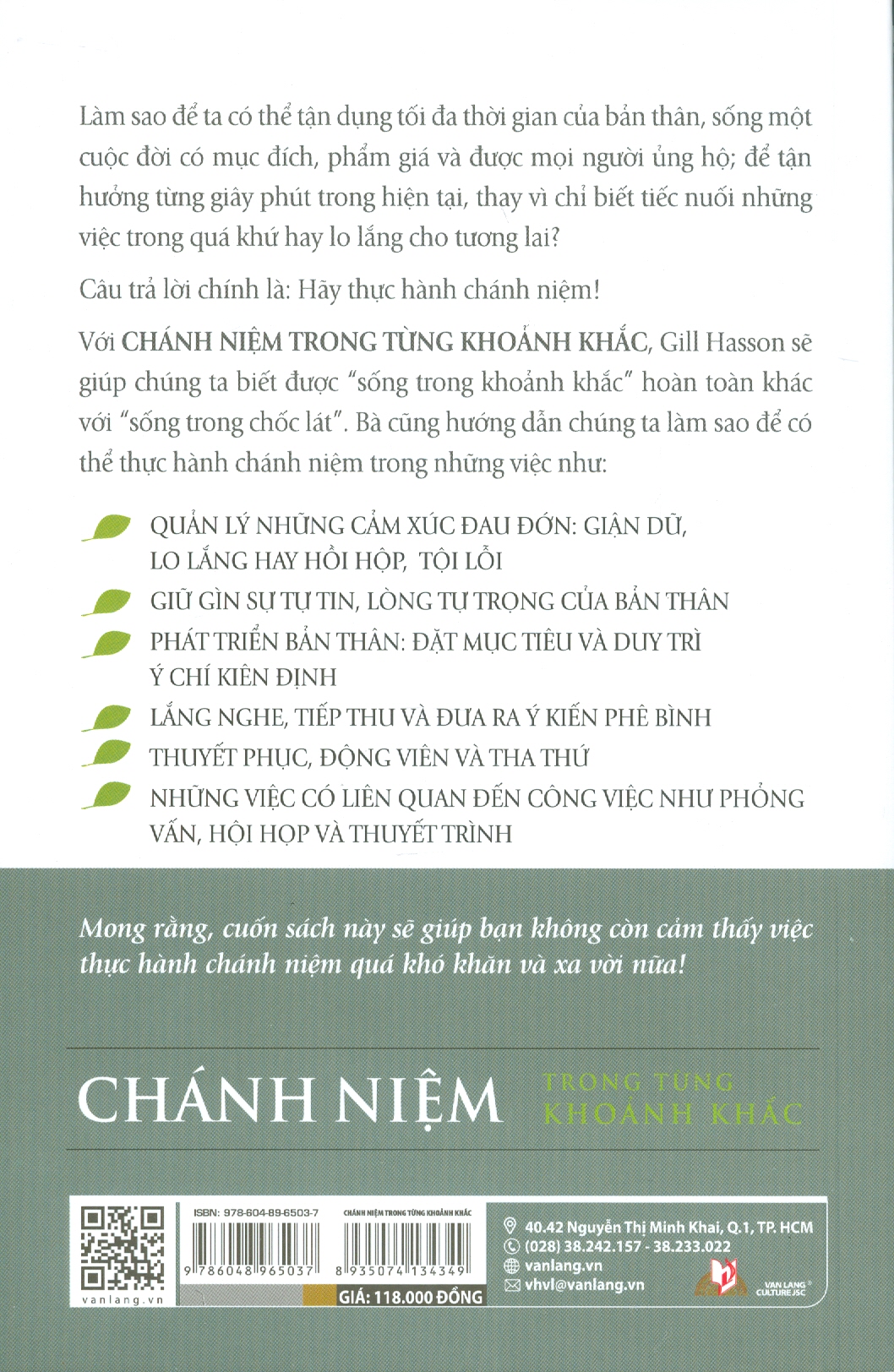 Chánh Niệm Trong Từng Khoảnh Khắc - Sống chánh niệm để Tâm bình Thân an - Rabbi Nilton Bonder; Trung Sơn dịch