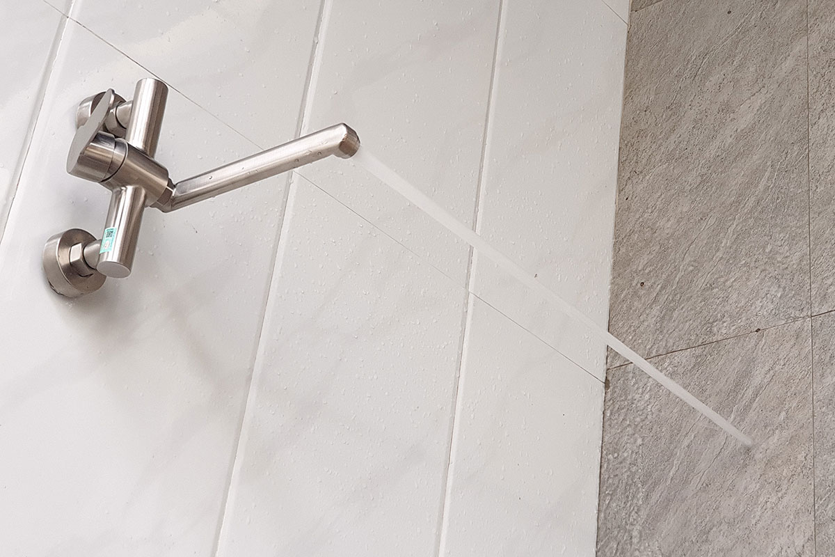 Vòi rửa chén nóng lạnh âm tường Inox SUS 304 Eurolife EL-T019AT