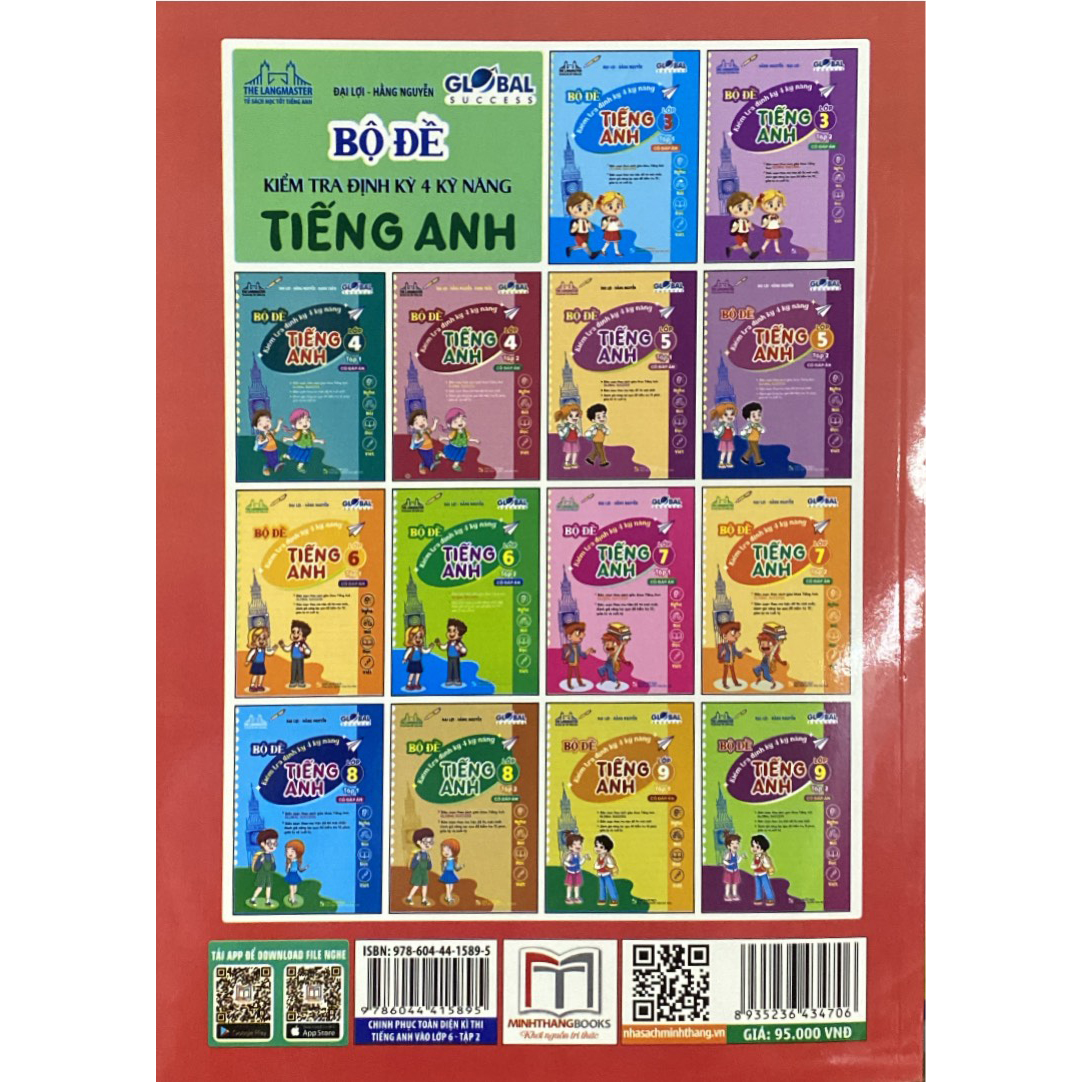 Sách GLOBAL SUCCESS - Bộ Đề Kiểm Tra Tiếng Anh Lớp 3 Tập 1 - Có đáp án (CÓ FILE NGHE)