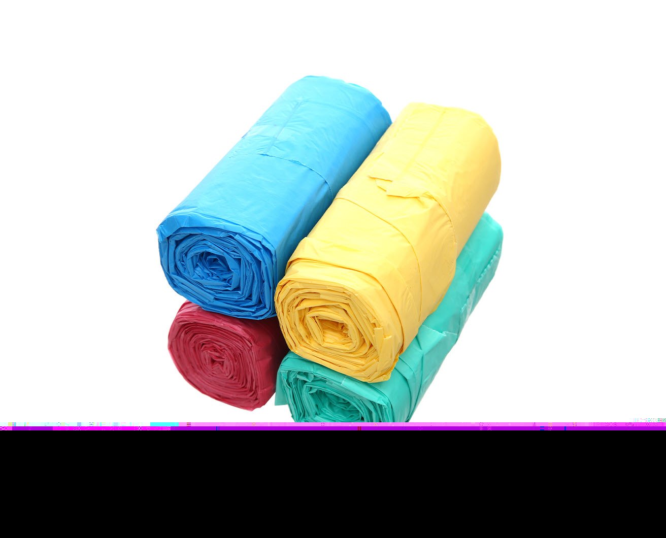 Lô 4 cuộn túi rác tiện dụng nhiều màu Inochi Soji