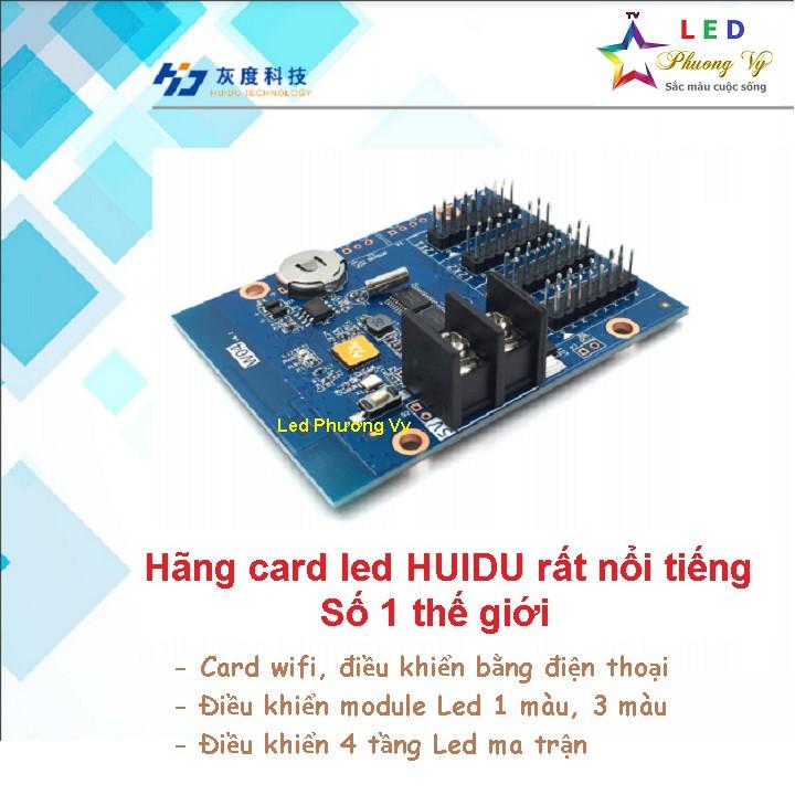 Card Led ma trận wifi HD W04 version 4.0 mới nhất- Điều khiển 4 tầng Led module LED 1 màu, 3 màu