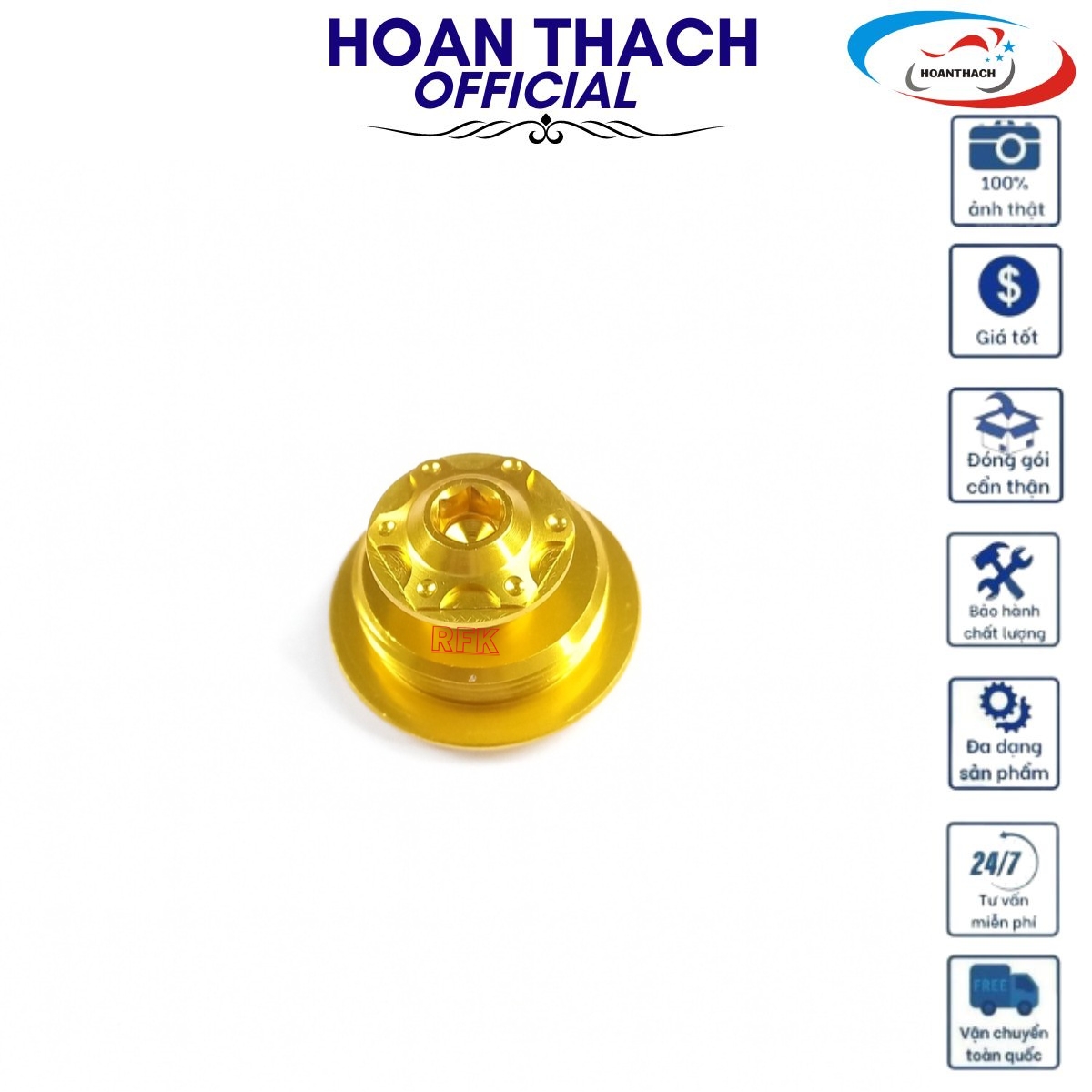 Ốc Mâm Lửa Honda Màu Vàng ( Hàng Thường ) HOANTHACH SP001159