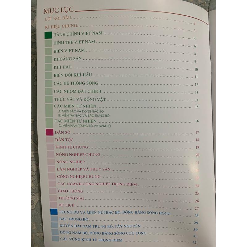 Sách - Atlat địa lí việt nam( Theo CT giáo dục phổ thông 2018)