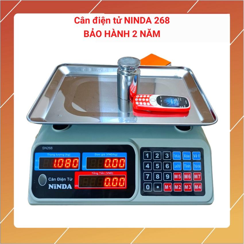 cân điện tử NINDA 268 ( 30kg/5g ) dùng cho bán hàng hoa quả,trái cây..