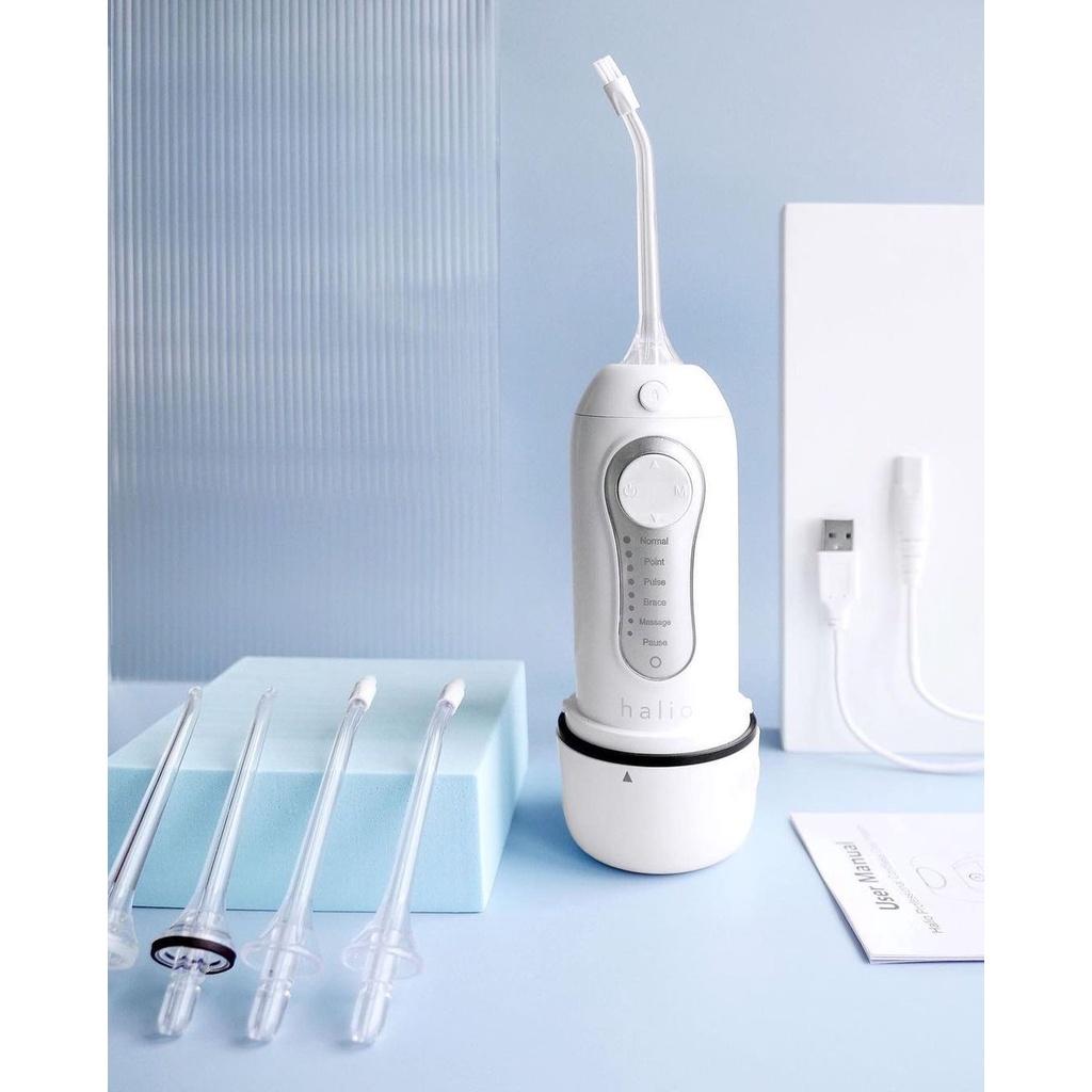 Combo Bàn Chải Điện Halio Sonic Whitening Toothbrush - Periwinkle và Tăm nước Halio Water Flosser