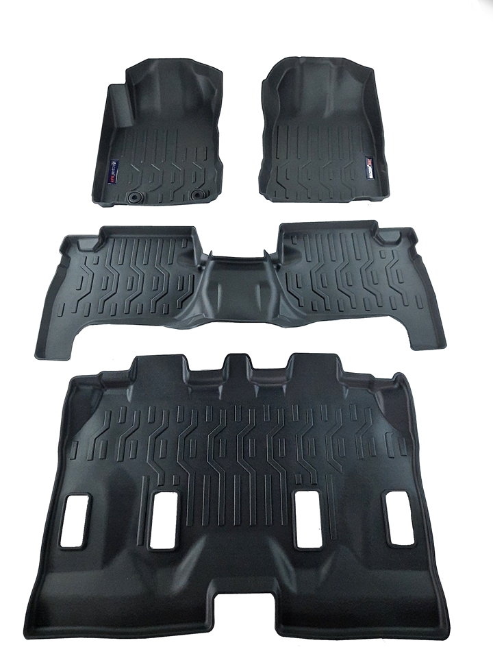 Thảm lót sàn xe ô tô Toyota Rush 2017+Nhãn hiệu Macsim chất liệu nhựa TPV cao cấp màu đen(FDW-077)