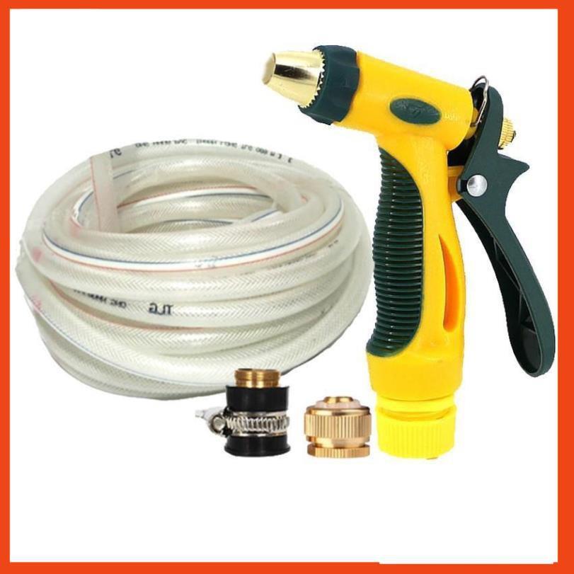 Bộ dây vòi xịt nước rửa xe, tưới cây tăng áp 3 lần,loại 3-5M 206317
