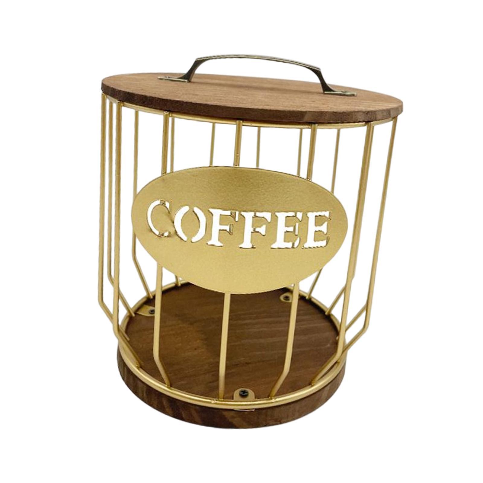 Coffee Pod Holder Storage Organizer Container for Coffee Bar Decor Counter