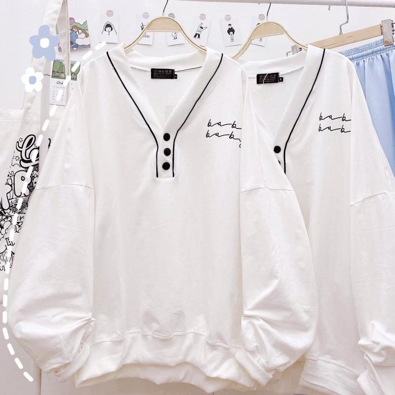 Áo tay dài nỉ sweater BABY ulzzang - không kèm sơ mi trắng (ẢNH THẬT