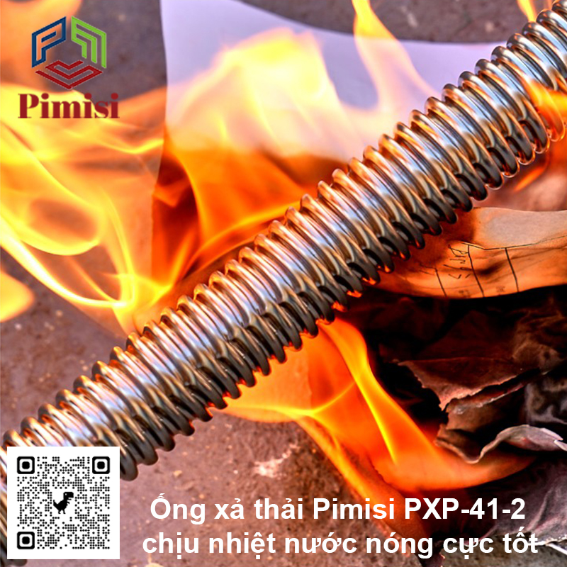 Xi Phông Chậu Rửa Bát 2 Hố Pimisi PXP-31-2 Inox Cao Cấp Kiểu Chun Uốn - Kim Loại Bẻ Cong Được, Thoát Nước Nhanh, Dùng Để Xả Thải Nước Bồn Rửa Chén 2 Hộc Thu 110 Inox 304, Chống Mùi Hôi Và Côn Trùng Gián, Chuột Cắn Phá - Có Đầu Thoát Tràn | Hàng Chính Hãng