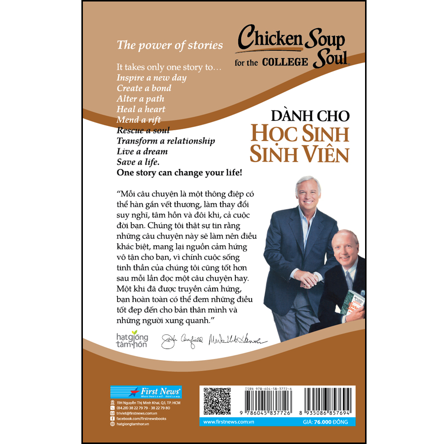 Hình ảnh Chicken Soup For College Soul - Dành Cho Học Sinh Sinh Viên (Tái Bản)