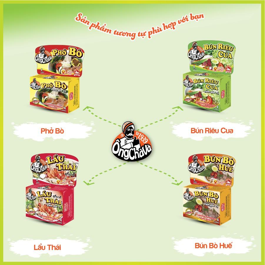 Lốc 12 Hộp Viên Gia Vị Phở Gà Ông Chà Và 75g