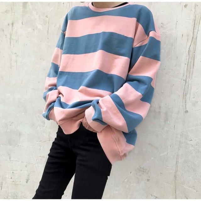 Sweater hồng xanh
