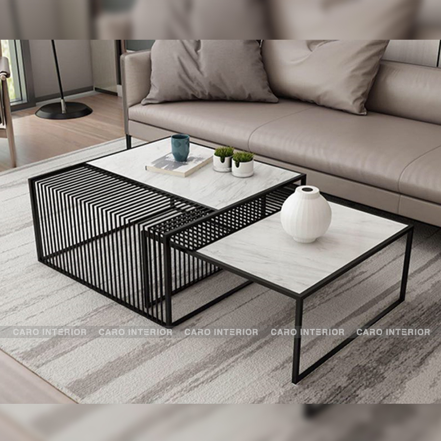 BÀN TRÀ JACKI SOFA MẶT ĐÁ CAO CẤP C14