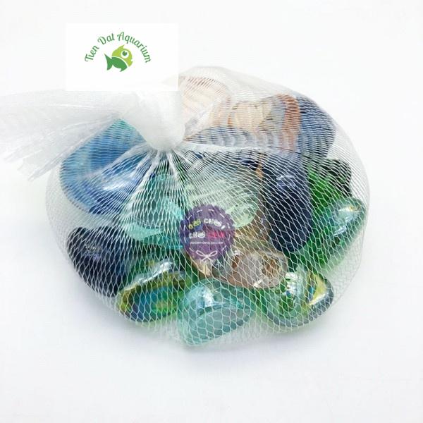 Sỏi thủy tinh 300g trang trí bể cá mini