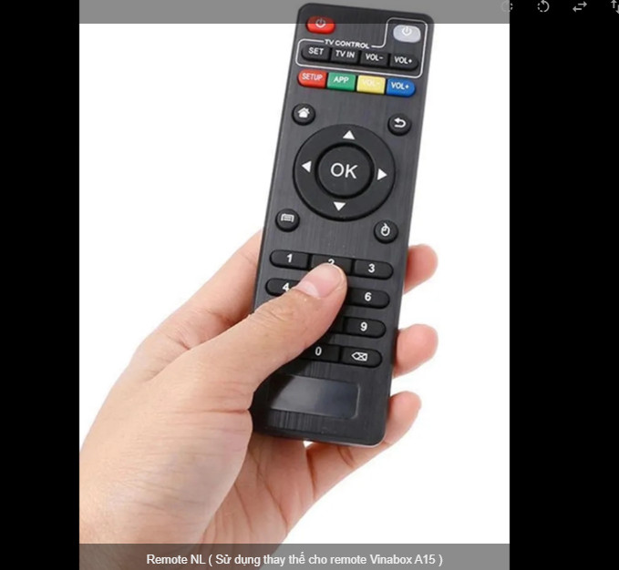 Remote NL ( Sử dụng thay thế cho remote Vinabox A15 ) hàng chính hãng